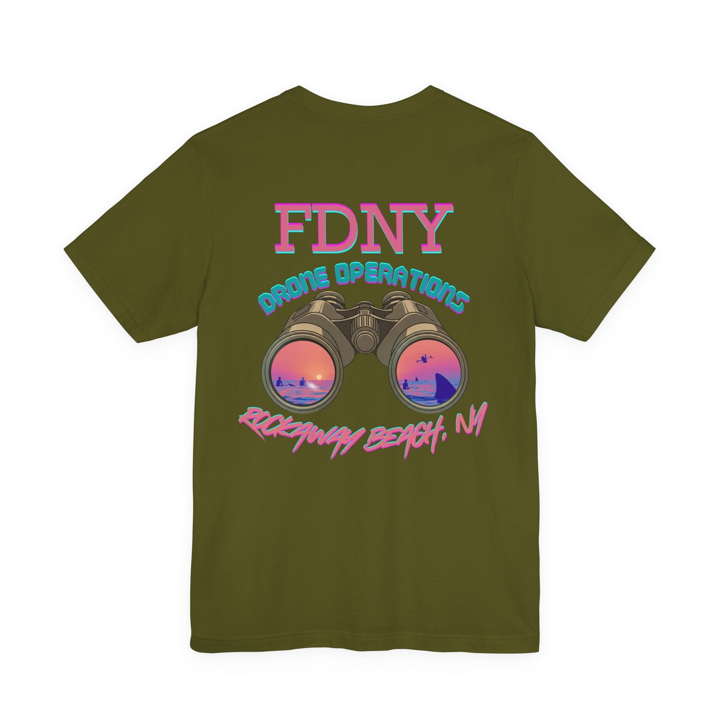 FDNY Drone Operations Rockaway Beach Tee Shirt