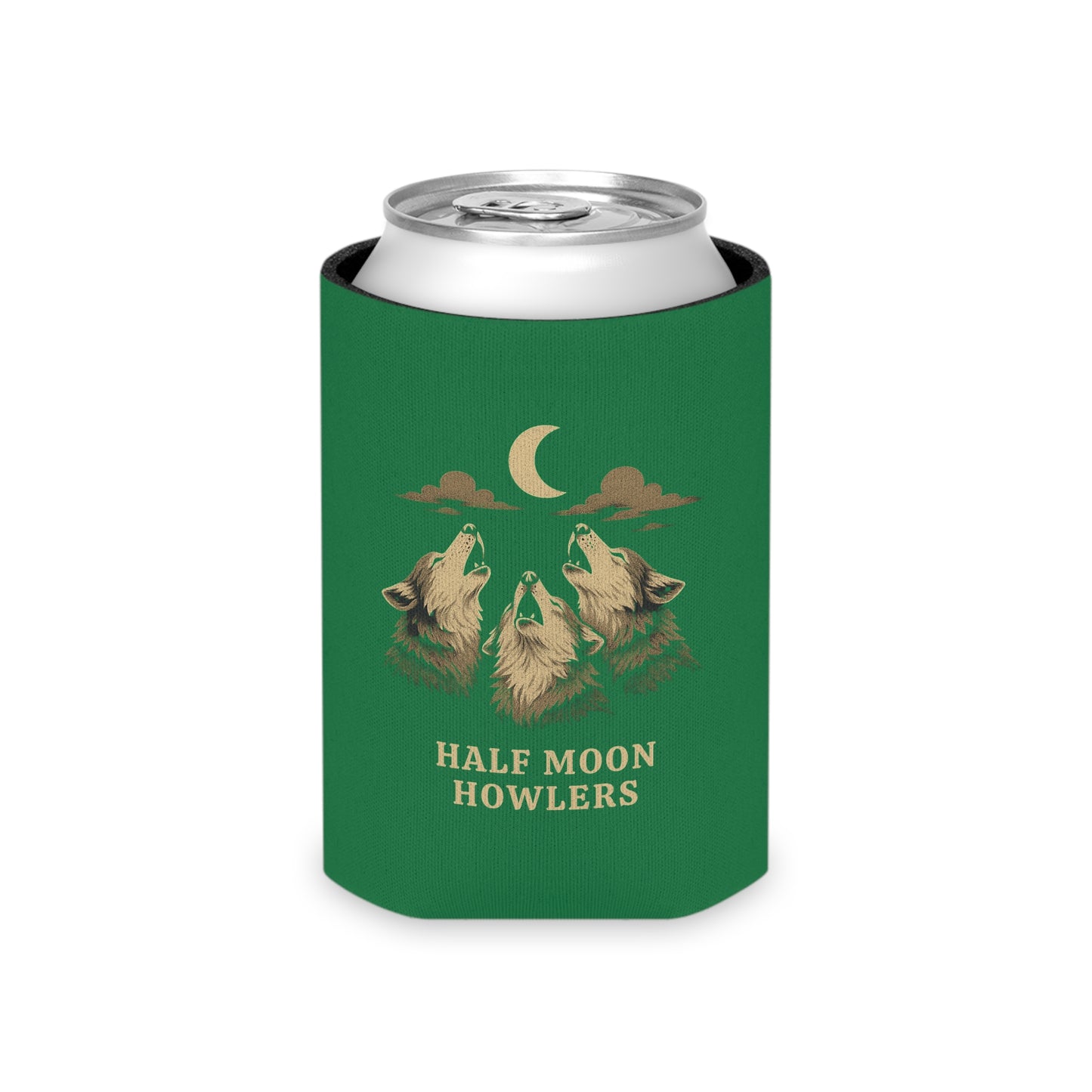 Howling Wolves Can Cooler, Fun Party Favor, Camping Accessory, Outdoors Decor, Gift for Beer Lovers, Nature Enthusiasts