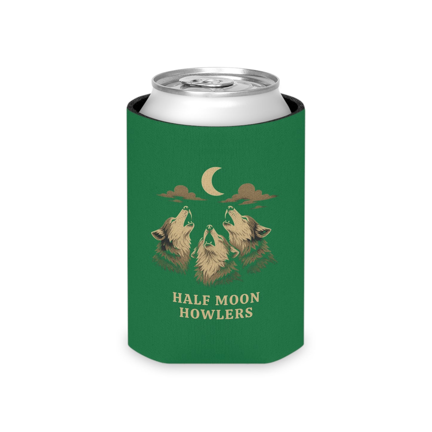 Howling Wolves Can Cooler, Fun Party Favor, Camping Accessory, Outdoors Decor, Gift for Beer Lovers, Nature Enthusiasts