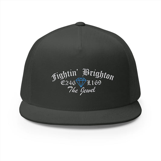 Embroidered 5 Panel Trucker Cap - 'Fightin' Brighton The Jewel'
