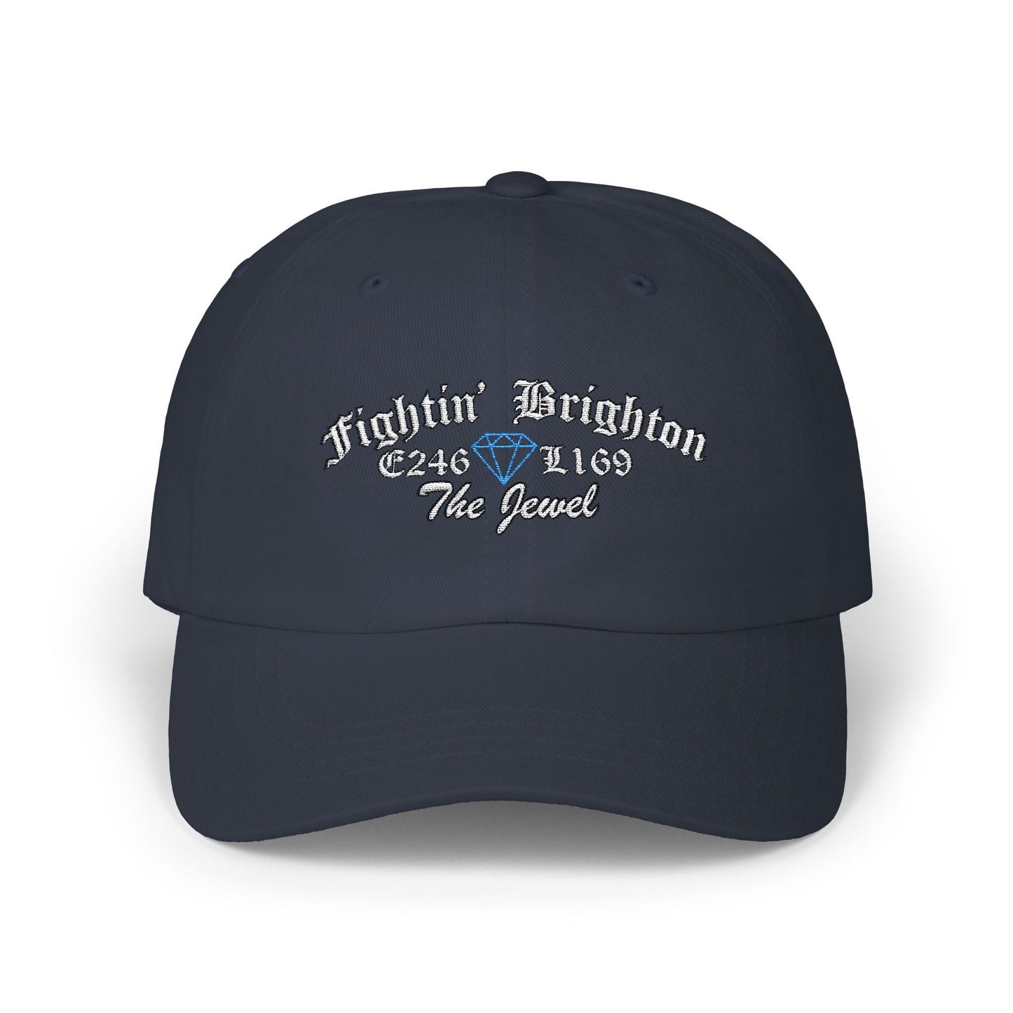Classic Dad Cap - Fightin' Brighton Jewel Embroidered Cap for Casual Style