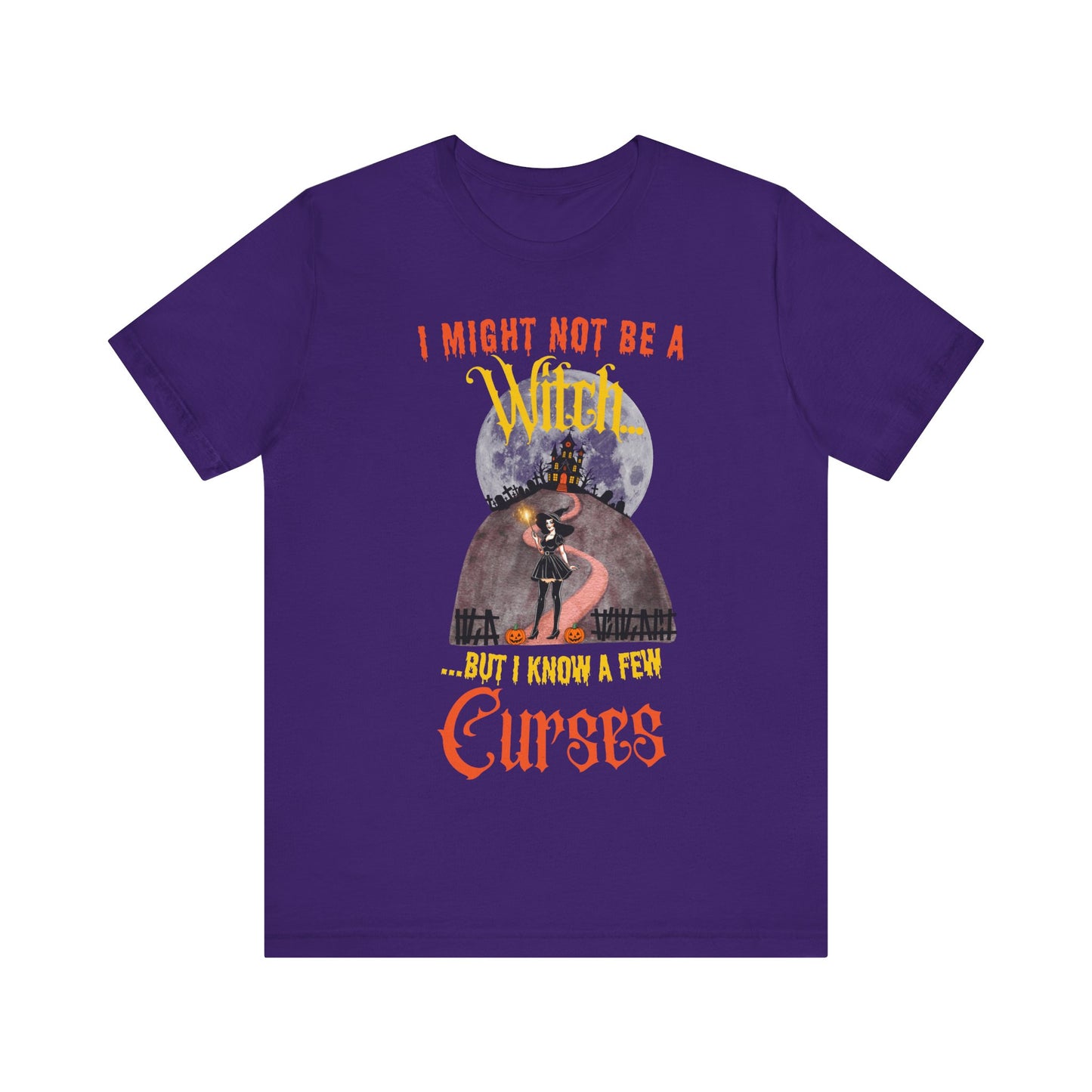 Witch Curses Tee, Unisex Halloween Shirt, Spooky Gift, Witchy Style, Fun Casual Wear, Magic Enthusiast Apparel